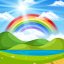 Freepik Nature Scene With Rainbow Over The Hills