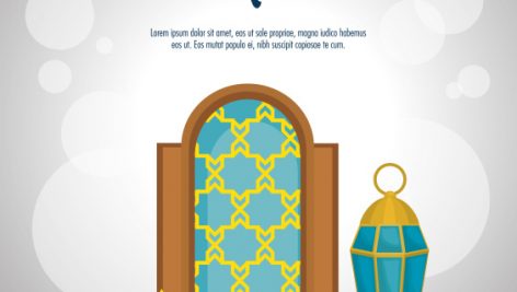 Freepik Ramadan Kareem Card With Set Icons