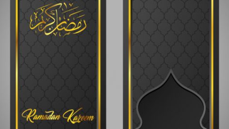 Freepik Ramadan Kareem Greeting Card Template