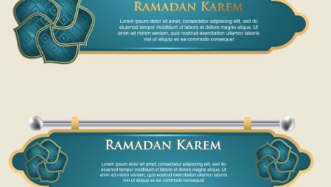 Freepik Set Of Banners Template With Islamic Design