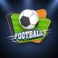 Freepik Shiny Football On Ornage And Green Color Background With Text Football
