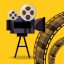 Freepik Short Film Video Camera With Reel Filmstrip