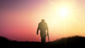 Freepik Silhouette Of Soldier At Sunset