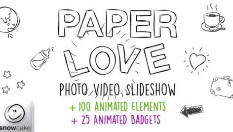 Preview Paper Love Photo Video Slideshow 10734754