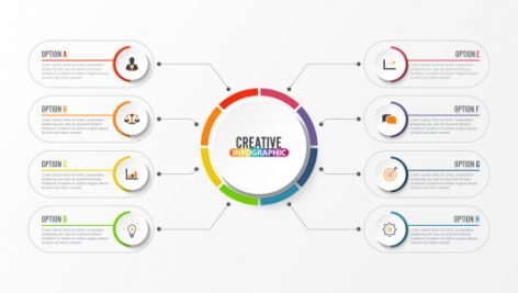 Freepik Abstract Elements Of Graph Infographic Template With Label