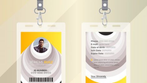 Freepik Abstract Identification Or Id Card Design