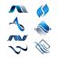 Freepik Abstract Swoosh Set 3D Symbols Logo Design