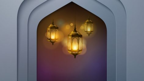 Freepik Arabic Lantern Background For Eid Adha Mubarak Greeting