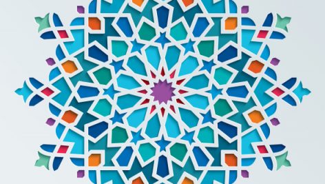 Freepik Beautiful Colorful Arabic Geometric Ornament Round Pattern
