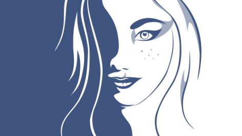 Freepik Beautiful Girl Blue Flat Illustration