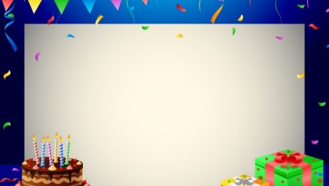 Freepik Birthday Background With Cake And Balloons