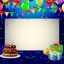 Freepik Birthday Background With Cake And Balloons