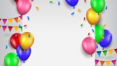 Freepik Birthday Balloons With Blank Sign