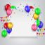 Freepik Birthday Balloons With Blank Sign