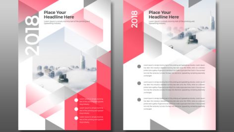 Freepik Business Brochure Flyer Bookcover Design With City Background And Geometrical Shapes 2