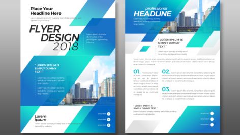 Freepik Business Brochure Flyer Bookcover Design With City Background And Geometrical Shapes