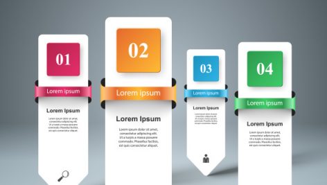 Freepik Business Origami Style Infographic Four Items