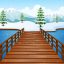 Freepik Cartoon Winter Landscape 1