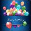 Freepik Colorful Balloons Happy Birthday On Blue Background