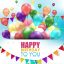Freepik Colorful Balloons Happy Birthday On White Background