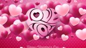 Freepik Happy Valentines Day Design With Red Heart On Shiny Pink Background