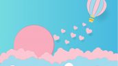 Freepik Hot Air Balloon With Pink Heart