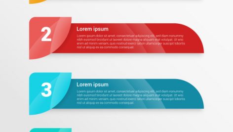 Freepik Infographic Business Template With Shiny Shade