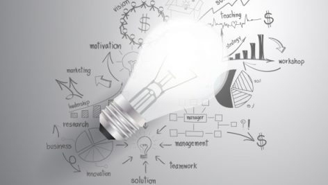Freepik Light Bulb With Drawing Business Strategy Plan