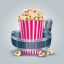 Freepik Movie Film Reel And Popcorn