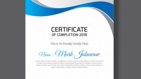 Freepik Multipurpose Professional Certificate Template Design For Print