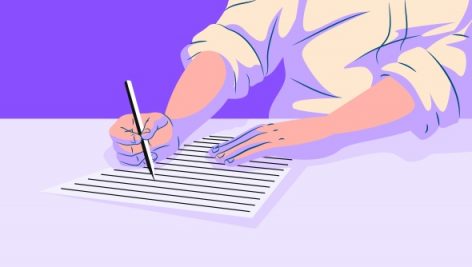Freepik Person Holds Pen And Write In The Blank Paper