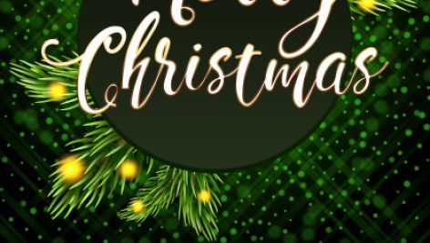 Freepik Poster For Christmas Party On Glowing Festive Background