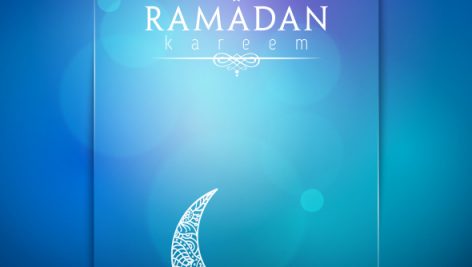 Freepik Ramadan Kareem Greeting Card Background Arabic Calligraphy With Floral Crescent