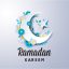 Freepik Ramadan Kareem Islamic Moon Flower Greeting Card Template