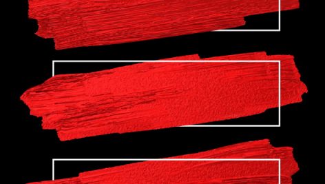 Freepik Red Brush Stoke Texture On Black Background With White Line Frame
