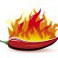 Freepik Red Hot Chilli Pepper With Fire On White Background