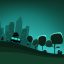 Freepik Semi Flat City Town Travel Silhouette Illustration