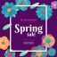 Freepik Spring Sale Background Banner With Beautiful Colorful Flower