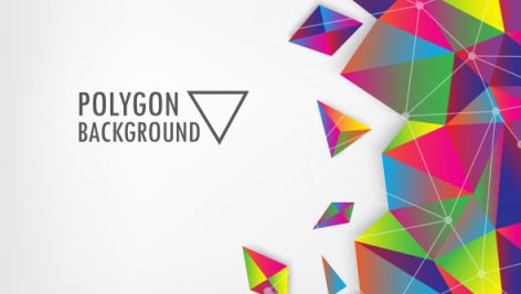 Freepik Vibrant Colorful Triangle Polygon Background