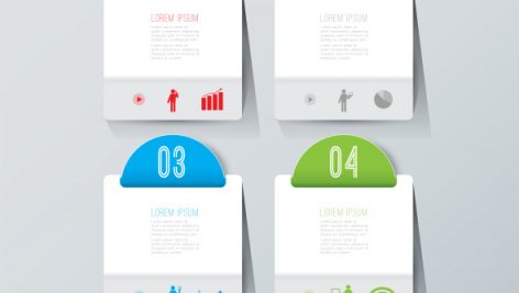 Freepik 4 Steps Business Infographic Elements For The Presentation 3