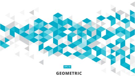 Freepik Abstract Blue 3D Geometric Background