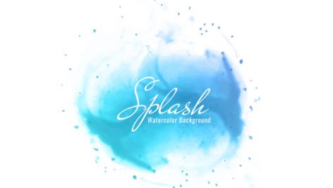 Freepik Abstract Blue Watercolor Splash Design Background
