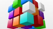 Freepik Abstract Colorful Piece Of Cube Vector Illustration 2