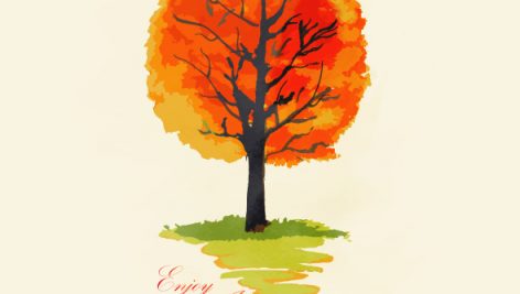Freepik Abstract Watercolor Autumn Tree