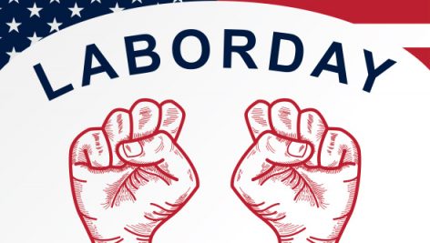 Freepik American Labor Day With Clenched Fist Background
