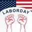 Freepik American Labor Day With Clenched Fist Background