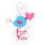 Freepik Bird Holding Heart Shape Greeting Card Valentine Day