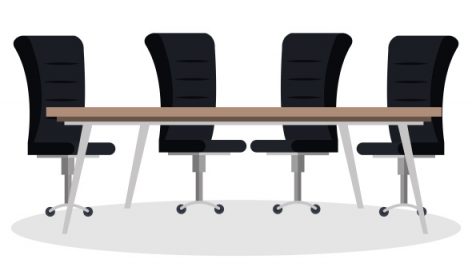 Freepik Boardroom Table And Chairs Scene Vector Illustration Design