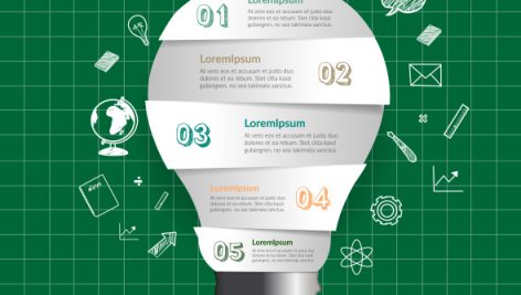 Freepik Bulb Creative Light And Education Infographic