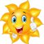 Freepik Cartoon Smiling Sun Giving Thumb Up